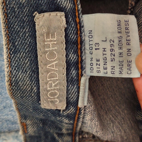 Vintage Jordache Size 13 High Rise 100% Cotton Jeans - Picture 11 of 16